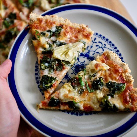 Parmesan oat pizza crust