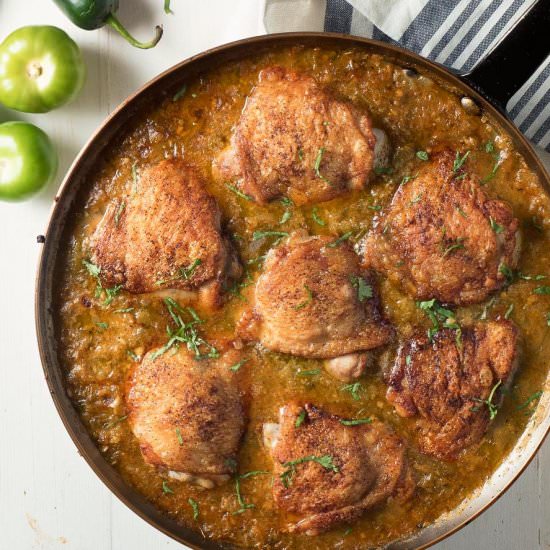 chicken with tomatillo sauce