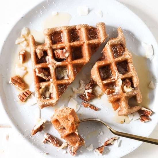 Gluten-free Carrot Cake Waffles