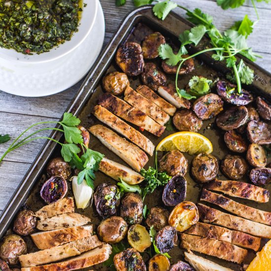 Sheet Pan Mojo Chicken and Potatoes