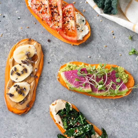 Sweet Potato Toast: 4 Ways