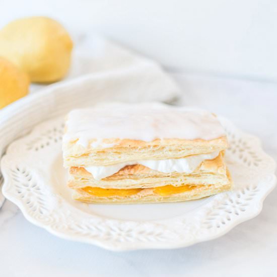 Lemon Curd & Fresh Cream Napoleons