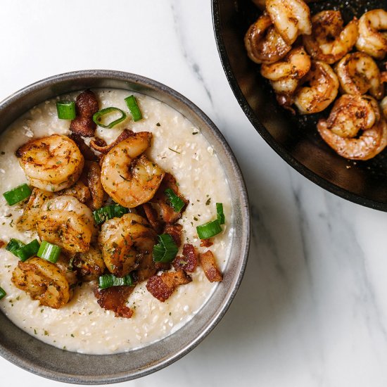 Gluten Free Creamy Shrimp and Grits