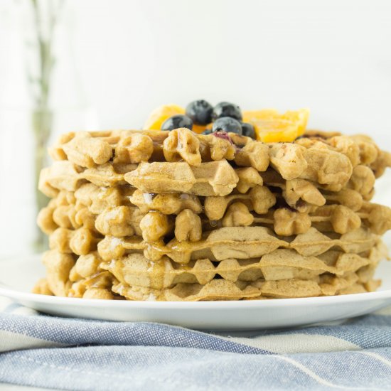 Orange Blueberry Waffles