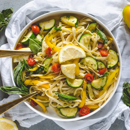 Spring Lemon Vegetable Pasta