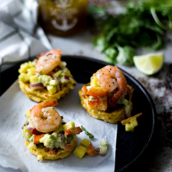 Shrimp & Grits with Hot Mango Salsa