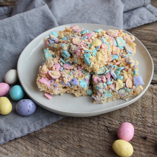 Easter Rice Krispies Squares