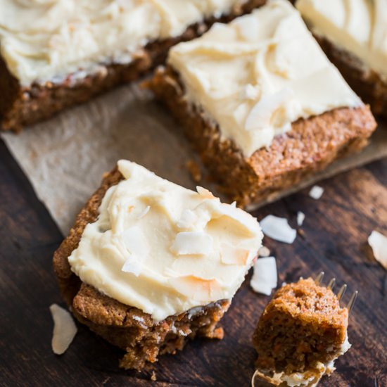 Healthier Carrot Sheet Cake