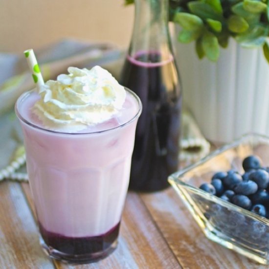 Blueberry Italian Cream Soda