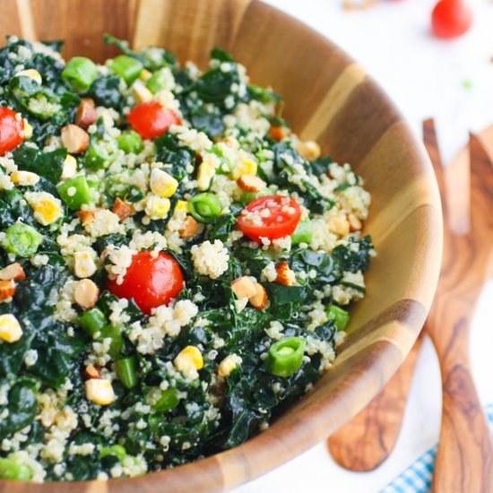 Kale & Quinoa Salad w/ Honey-Dijon