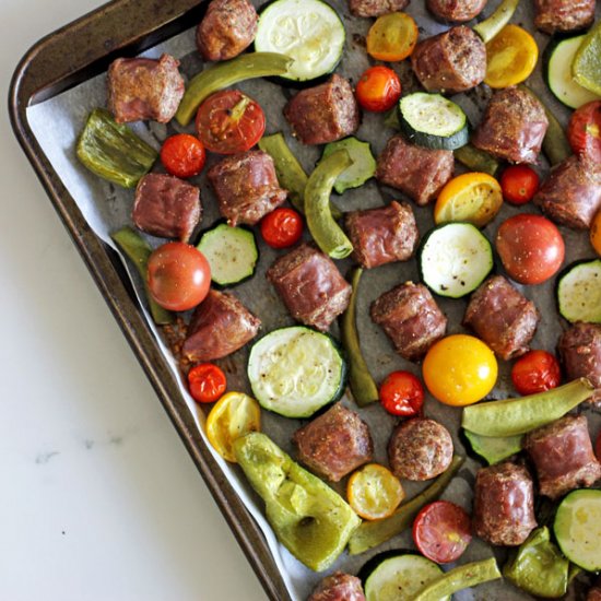 Sheet Pan Sausage & Veggies