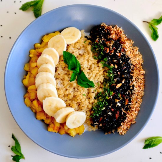 Tropical quinoa bowls