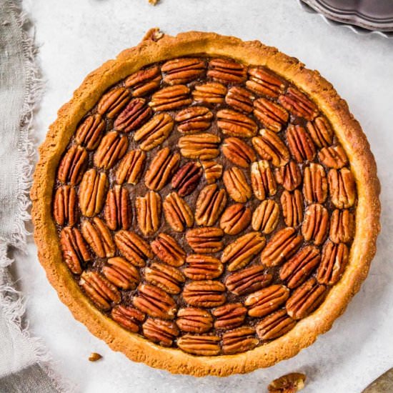 PALEO & GLUTEN FREE PECAN TART