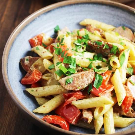 Sausage and Vegetable Pasta Skillet