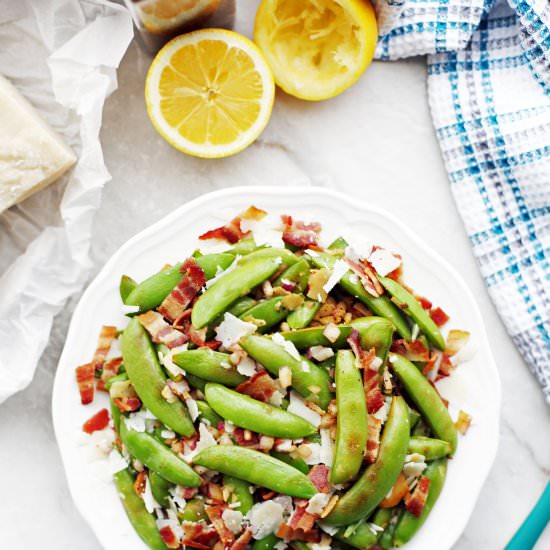 Sugar Snap Peas with Bacon