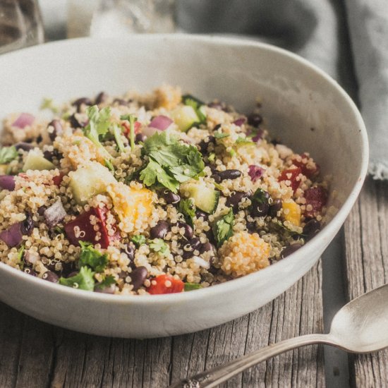 Satisfying Mango Black Bean Quinoa