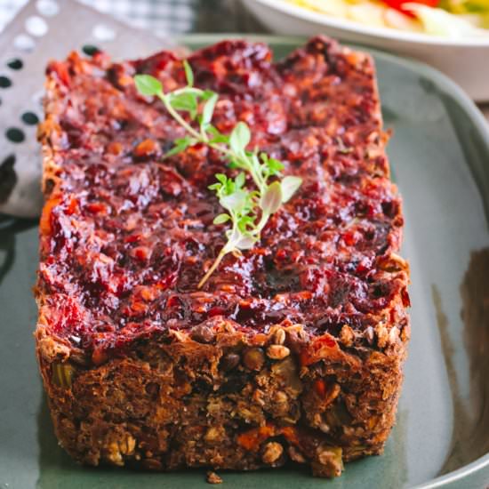 Savory Vegan Lentil Loaf