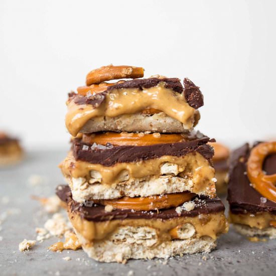 CHOCOLATE COATED TAHINI CARAMEL BARS