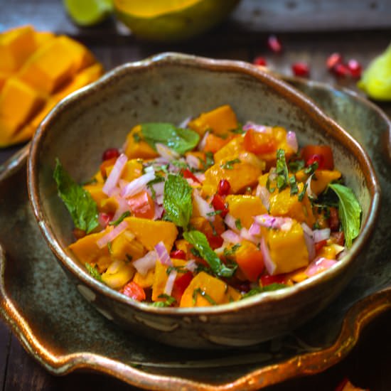 mango onion red pepper salad