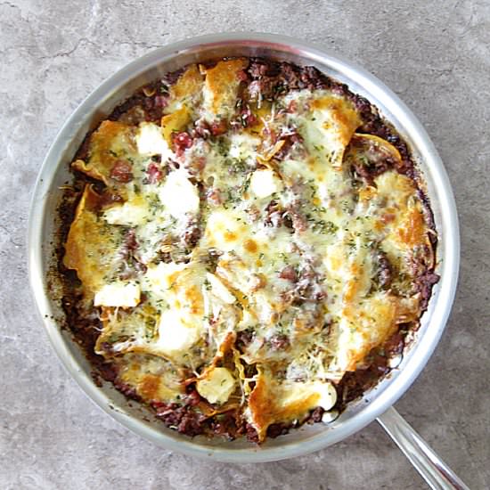 One-Pan Skillet Lasagne