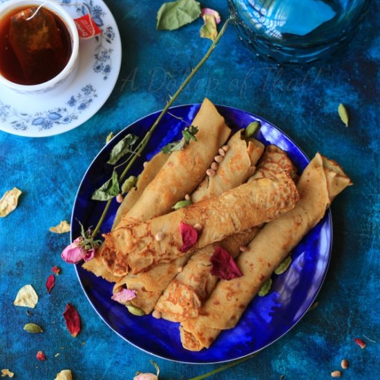 Crepes with Rosewater and Cardamom