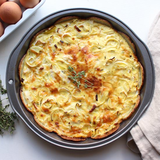 Potato Leek Quiche (gluten free)