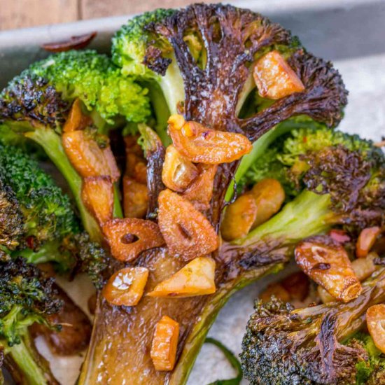 Garlic Broccoli Steaks