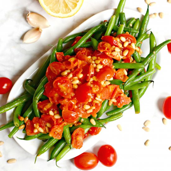 Sauteed Green Beans with Tomatoes