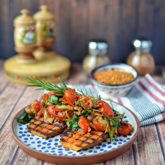 Sweet potato steaks