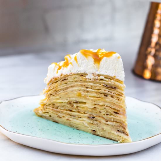 Salted Caramel Crepe Cake