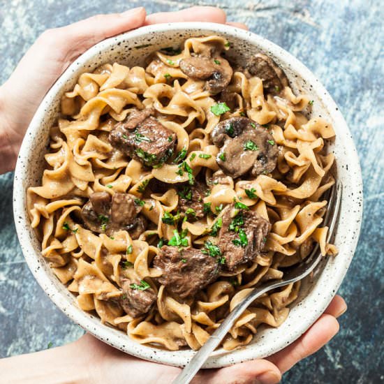 beef stroganoff instant pot