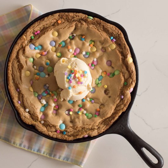 M&M’s Skillet Cookie