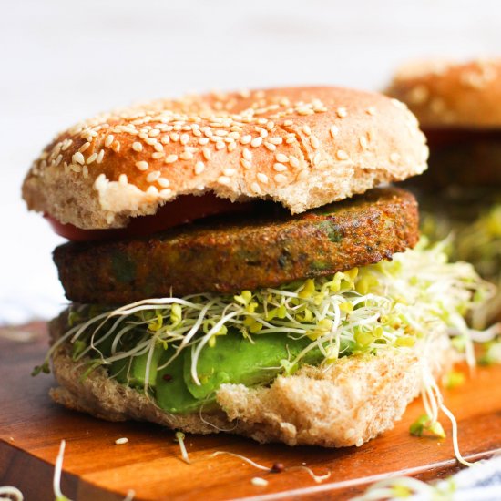 Maple Dijon Veggie Burgers