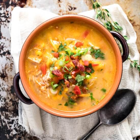 Southwest Chicken Corn Chowder