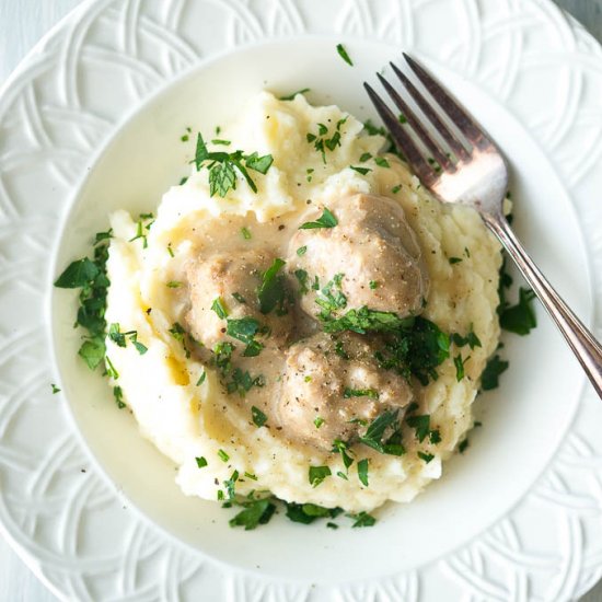 Pressure Cooker Swedish Meatballs