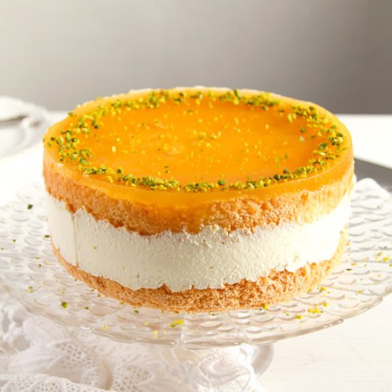 Cheesecake with Passion Fruit Juice