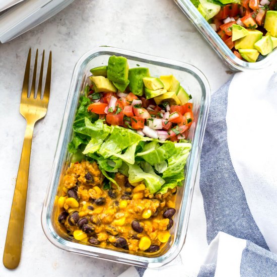 Meal Prep Instant Pot Taco Bowls