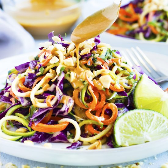 Thai Zucchini Noodle Salad