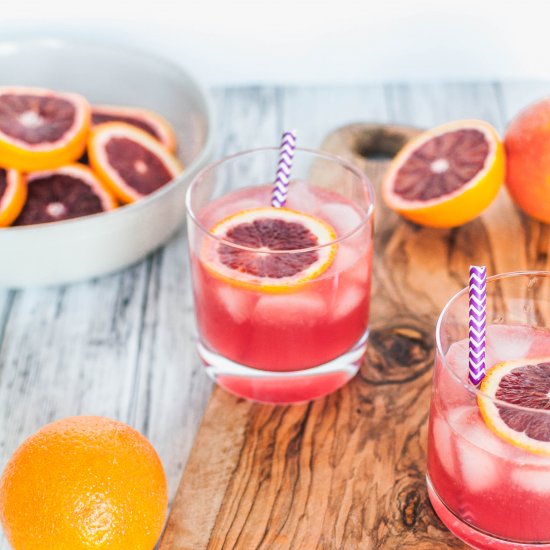 Sparkling Blood Orange Margaritas