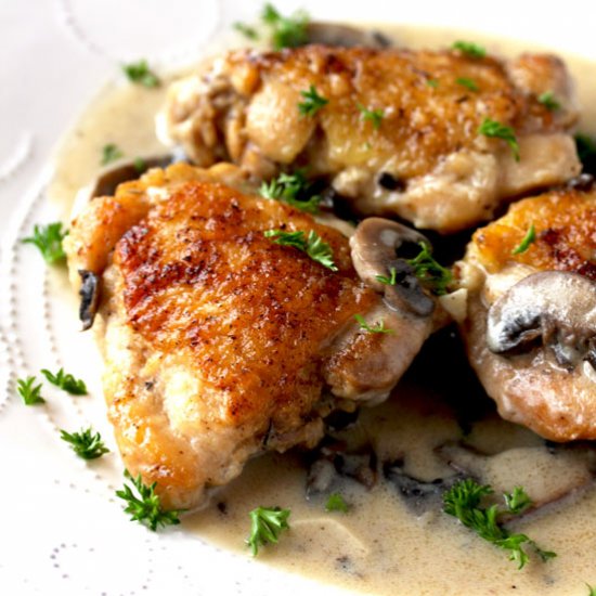 Creamy Chicken and Mushrooms