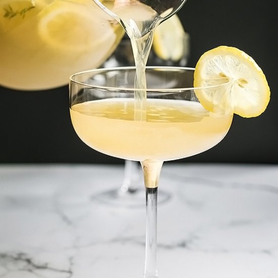 Sparkling Bees Knees Cocktail