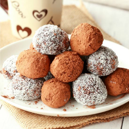 Easy No-Bake Vegan Truffles