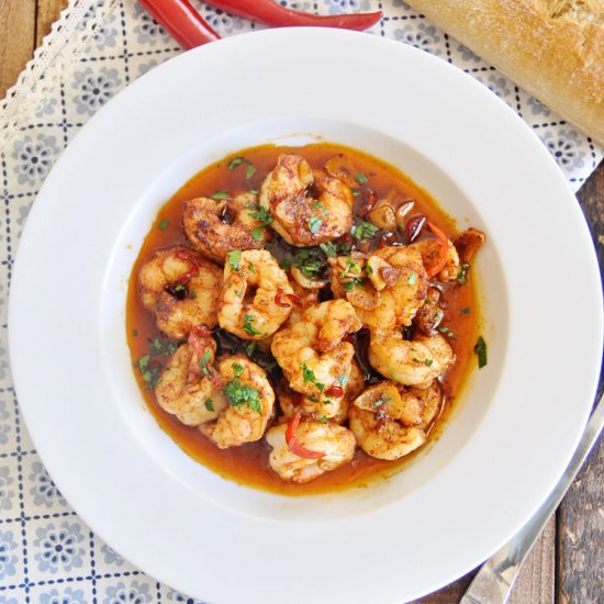 Spicy Spanish Garlic Shrimp