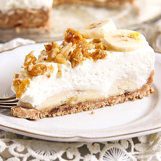 No Bake Banana Caramel Cream Pie