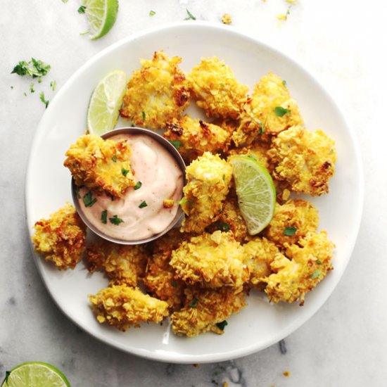 Baked Popcorn Chicken