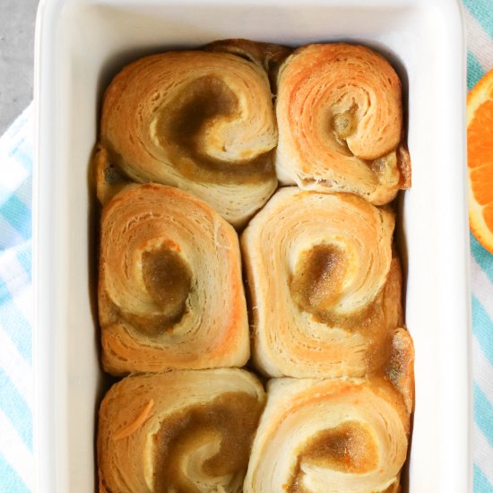 Vegan Orange Sweet Rolls