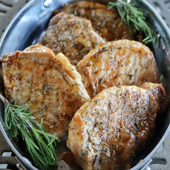 Grilled Pork Chops with Maple Glaze