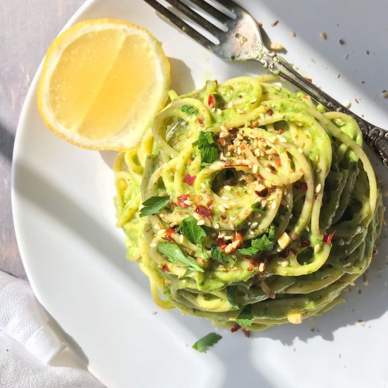 15 minute Avocado Pasta