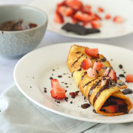 Strawberry Chocolate Crepes