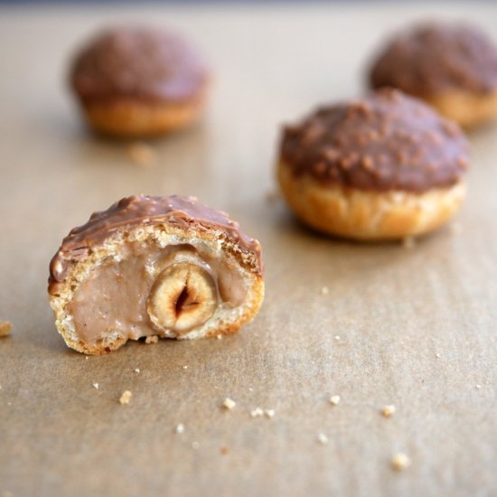 Ferrero Rocher Profiteroles